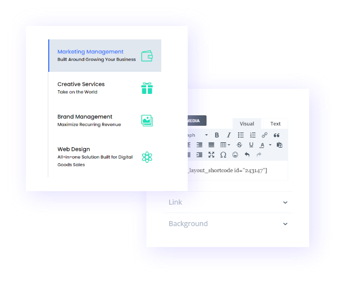 Shortcode Usage Divi Vertical Tabs & Horizontal Tabs