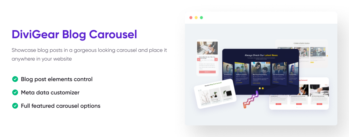 Divi Blog Carousel Plugin